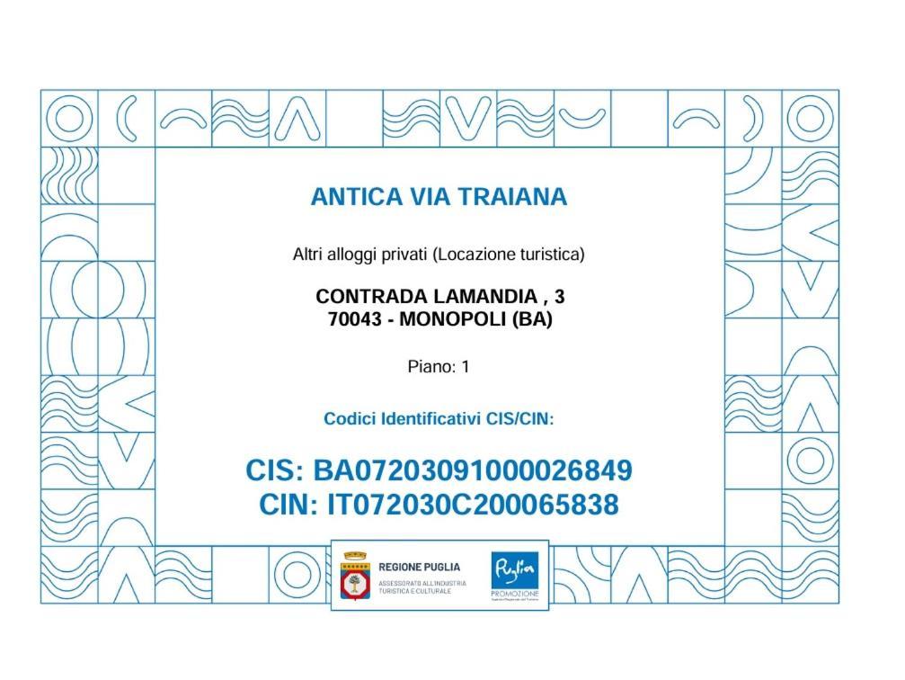 Antica Via Traiana Apartment Monopoli Ngoại thất bức ảnh